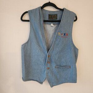 VTG Olympic Games Collection by Terry Denim Vest Tommy Hilfiger Atlanta 1996 M